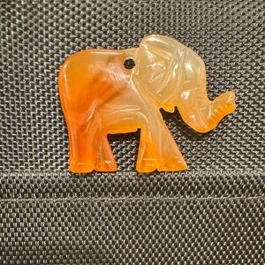 Carnelian Elephant Pendant